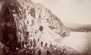 Jackfish Tunnel, Lake Superior - Then